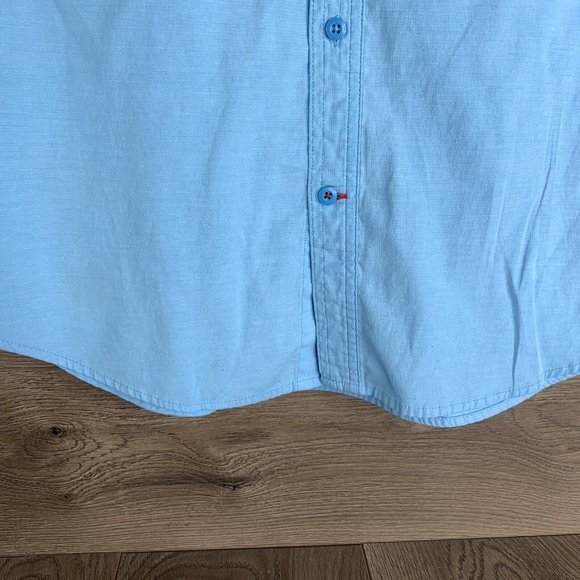 Coleman Outdoor Co. Camping Shirt Mens L Blue Button Down Vented Hiking Fishing - Picture 7 of 13